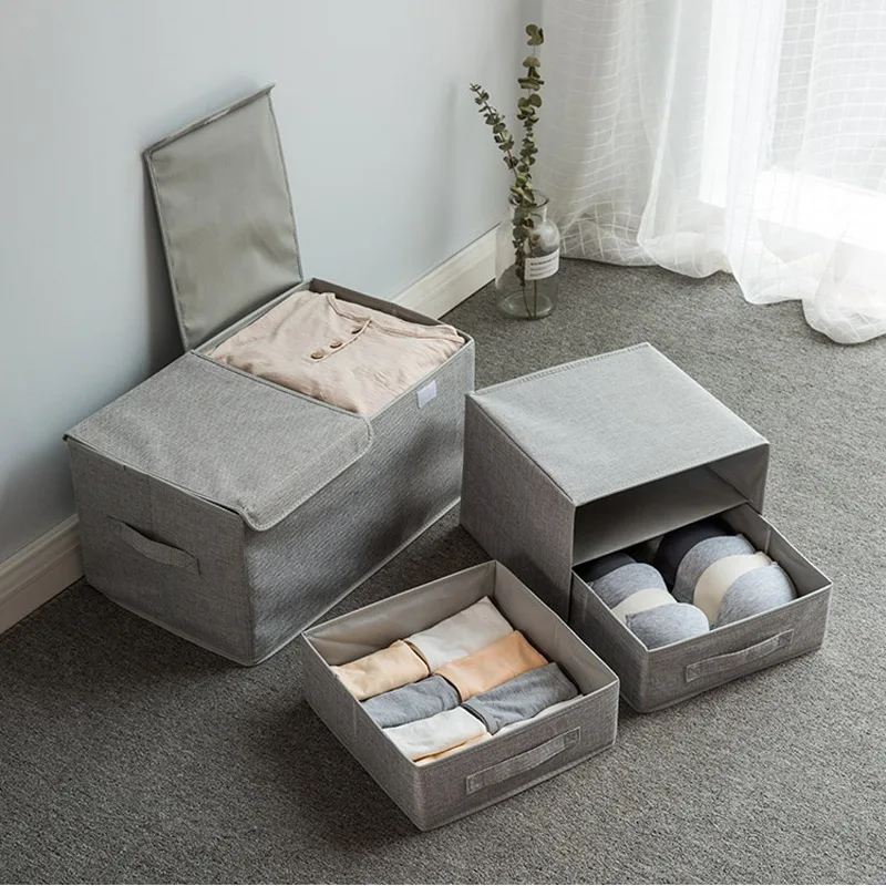 New Cotton Linen Fabric Foldable Clothing Storage Box Drawer Type Underwear Organizer Double With Lids Toy Sundries Storage Case
New Cotton Linen Fabric Foldable Clothing Storage Box Drawer Type Underwear Organizer Double With Lids Toy Sundries Storage Case