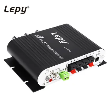 

Mini Lepy LP-838 Car 3 Channel Amplifier Stereo Mega Bass 12V Hi-Fi Connect With Phone PC DVD Player MP3 MP4 Portable Subwoofer