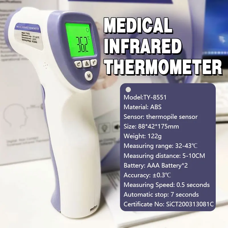 Digital Infrared Forehead Thermometer Body Temperature for Adult Kids Non-contact Body Thermometer Baby Care Dropshipping
Digital Infrared Forehead Thermometer Body Temperature for Adult Kids Non-contact Body Thermometer Baby Care Dropshipping
