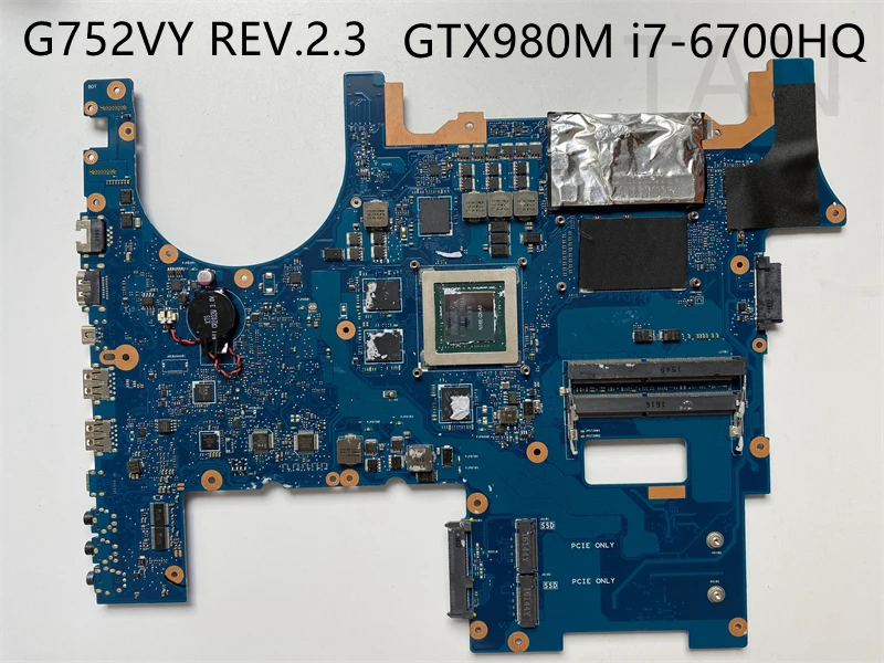 Материнская плата для ноутбука G752VY REV.2.3 с процессором i7-6700HQ GTX980M GPU DDR4 полностью