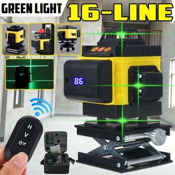 4D 360 Degree 16 Lines Green Level Auto Self Leveling Rotary Cross Measure PAK55
4D 360 Degree 16 Lines Green Level Auto Self Leveling Rotary Cross Measure PAK55
