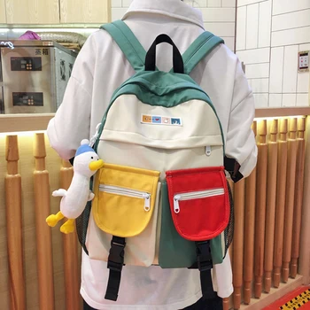 Waterproof Backpack Women Hit Color Leisure Plecak Travel Mochila Feminina New Bolsos Para Mujer Student School Bags for Teenage 
Waterproof Backpack Women Hit Color Leisure Plecak Travel Mochila Feminina New Bolsos Para Mujer Student School Bags for Teenage