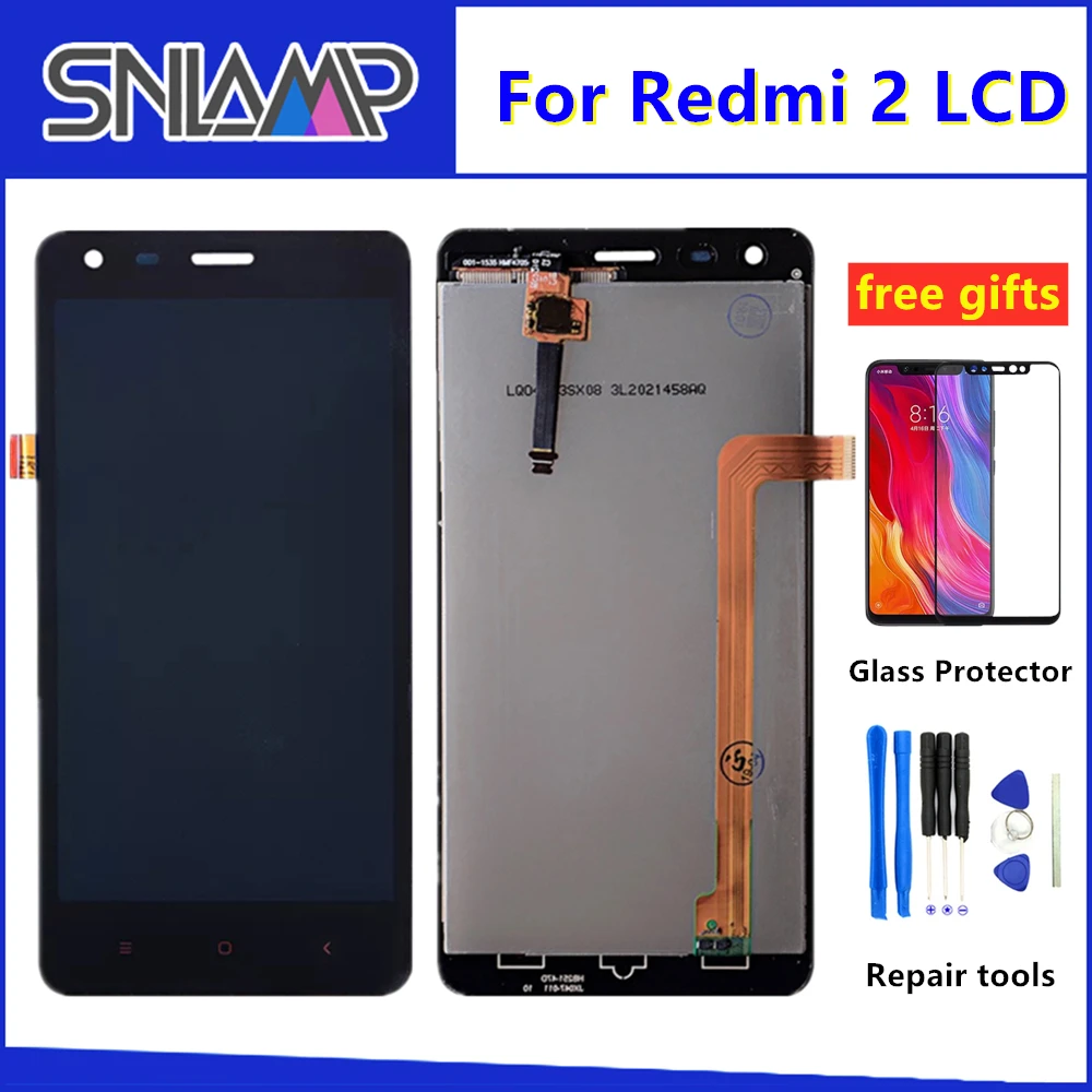 Original 4.7''LCD For XIAOMI Redmi 2 LCD Display Touch Screen Digitizer Assembly For Xiaomi Redmi 2 2A 2Pro LCD Replacement
Original 4.7''LCD For XIAOMI Redmi 2 LCD Display Touch Screen Digitizer Assembly For Xiaomi Redmi 2 2A 2Pro LCD Replacement