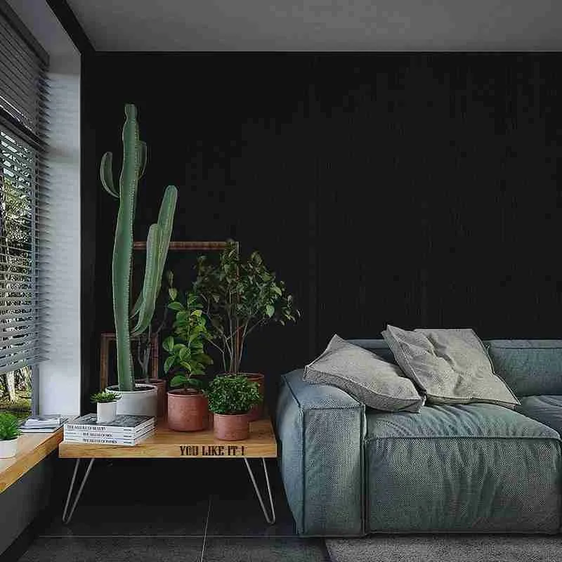 Description Picture 6 of itemBlack Wood Grain Thickening Wallpaper Boeing Film Furniture Kitchen Cabinet PVC Self-adhesive Stickers Kitchen Vinyl Wallpaper