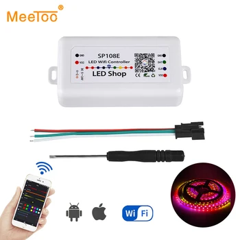 SP108E LED Wifi Controller RGB WS2812B WS2811 SK6812 Pixels LED Strip Tape Smart IOS Android APP Wireless Remote Control DC5-24V
SP108E LED Wifi Controller RGB WS2812B WS2811 SK6812 Pixels LED Strip Tape Smart IOS Android APP Wireless Remote Control DC5-24V
