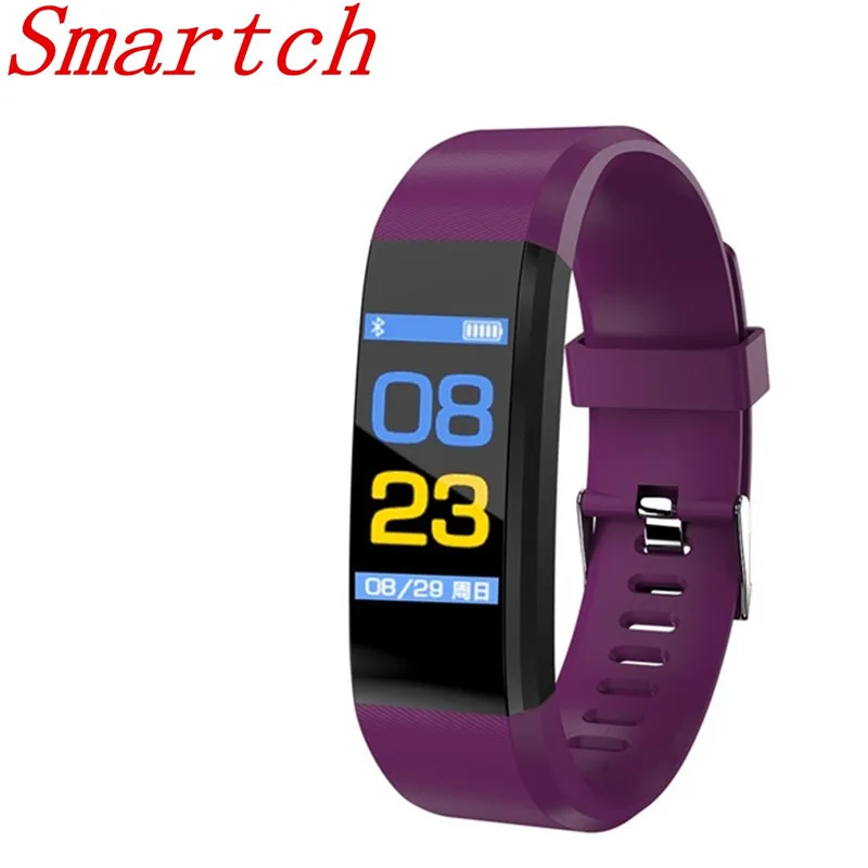 Smartch ID115 Plus Smart Wristbands Fitness Tracker Heart Rate Monitor Pedometer Band for IOS Android Phone | Электроника
