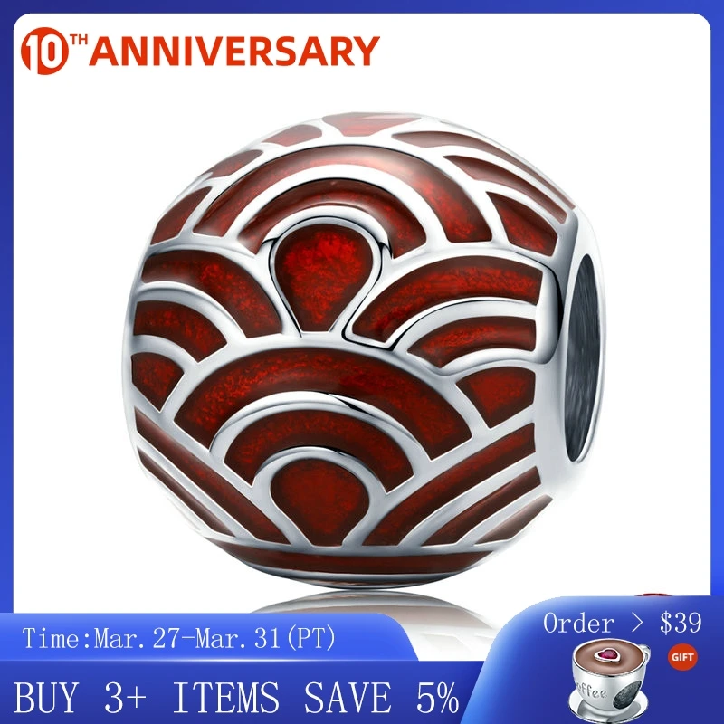CodeMonkey 925 Sterling SilverRed Wave Pattern Round Beads for Women Jewelry Making Enamel Charm fit Original 925 Bracelet C133
CodeMonkey 925 Sterling SilverRed Wave Pattern Round Beads for Women Jewelry Making Enamel Charm fit Original 925 Bracelet C133