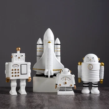 Creativity Astronaut FigurinesAirplane rocket Sculpture Decorative robot Statues Gift Man & Boyfriend Living room bedroom decor
Creativity Astronaut FigurinesAirplane rocket Sculpture Decorative robot Statues Gift Man & Boyfriend Living room bedroom decor