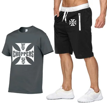 Rock music West Coast Choppers Printed T Shirt Men Summer Fashion Cotton Hip hop Harajuku Short Sleeve Men T-shirt+pants suit Y
Rock music West Coast Choppers Printed T Shirt Men Summer Fashion Cotton Hip hop Harajuku Short Sleeve Men T-shirt+pants suit Y