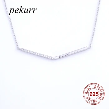 Pekurr 925 Sterling Silver Simple Cubic Zircon Long Link Strip Necklaces For Women Pendants Geometric Branch Choker Jewelry Gift
Pekurr 925 Sterling Silver Simple Cubic Zircon Long Link Strip Necklaces For Women Pendants Geometric Branch Choker Jewelry Gift