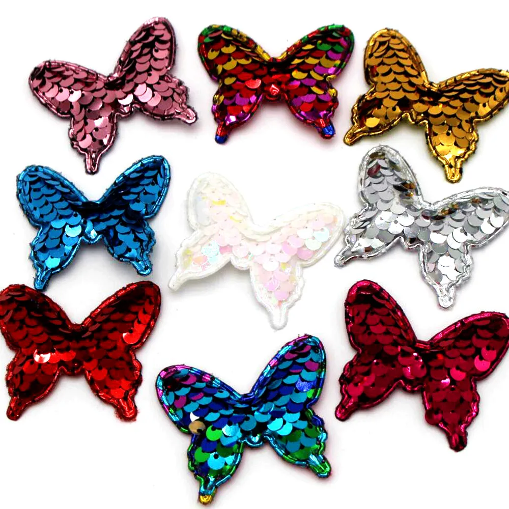 20PCS 44mmx22mm multi-color reversible butterfly sequins patch hairpin sparkles DIY crafts decoration mixed cloth paste fashion
20PCS 44mmx22mm multi-color reversible butterfly sequins patch hairpin sparkles DIY crafts decoration mixed cloth paste fashion