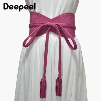 Deepeel 1pc 10.5cm*265cm Women Extra Long Pendant Tassel Cummerbunds Retro Suede Belt Elegant Female Apparel Accessories CB607
Deepeel 1pc 10.5cm*265cm Women Extra Long Pendant Tassel Cummerbunds Retro Suede Belt Elegant Female Apparel Accessories CB607