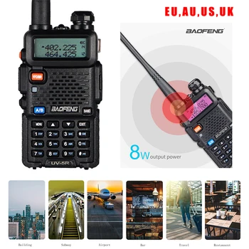 100V ~ 240V Strong Penetration Powerful UV-5R 8W Walkie Talkie VHF UHF Transceiver With Headphones For Baofeng DTMF Encoded
100V ~ 240V Strong Penetration Powerful UV-5R 8W Walkie Talkie VHF UHF Transceiver With Headphones For Baofeng DTMF Encoded