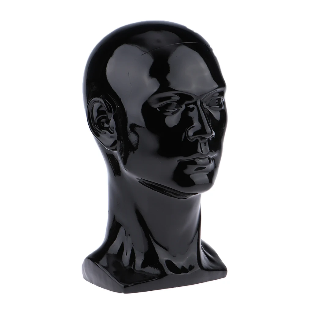 PVC Male Displaying Head Wigs Hair Making Mannequin Cap Hat Display Model