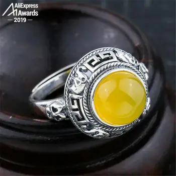 10*10mm 6.18 Sale S925 Sterling Silver Ukraine Amber Rings Exaggerated Rings health rich lithuania Retro Handmade
10*10mm 6.18 Sale S925 Sterling Silver Ukraine Amber Rings Exaggerated Rings health rich lithuania Retro Handmade