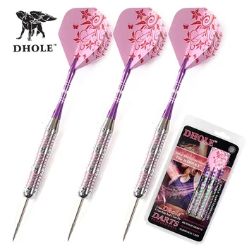 CUESOUL DHOLE Series Professional Dart 3pcs 23g 15.5cm Steel Tip Darts Set With Needle Alloy Alu Dart Shaft Pink PET Flight
CUESOUL DHOLE Series Professional Dart 3pcs 23g 15.5cm Steel Tip Darts Set With Needle Alloy Alu Dart Shaft Pink PET Flight