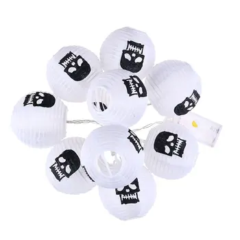 Bz1251 10Led Halloween Skull Lantern Paper Lanterns Halloween Venue Arrangement Props Ghost Festival Decorative Strings
Bz1251 10Led Halloween Skull Lantern Paper Lanterns Halloween Venue Arrangement Props Ghost Festival Decorative Strings