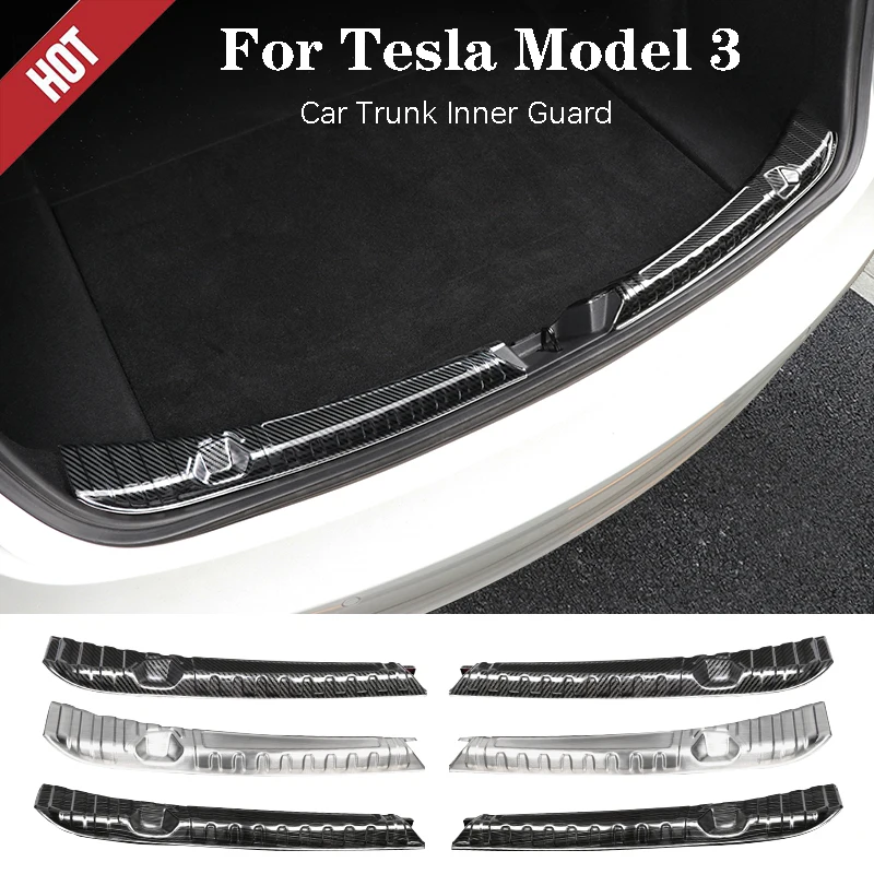 For Tesla Model 3 2017-2020 Car Inner trunk inner guard Stainless steel Rear Bumper Guard Plate Cover Trim
For Tesla Model 3 2017-2020 Car Inner trunk inner guard Stainless steel Rear Bumper Guard Plate Cover Trim