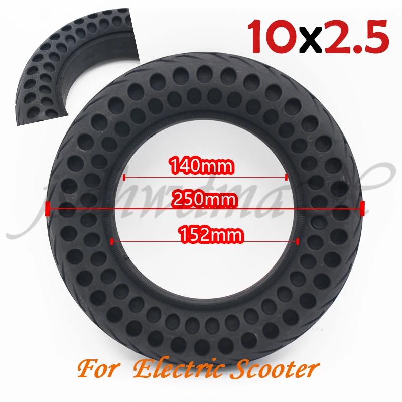 High Quality 10x2.50 Tubeless Wheel Tyre Solid Tyre Non-Inflation Electric Scooter Tire for 8/10 Inch Electric Scooter Accessory
High Quality 10x2.50 Tubeless Wheel Tyre Solid Tyre Non-Inflation Electric Scooter Tire for 8/10 Inch Electric Scooter Accessory