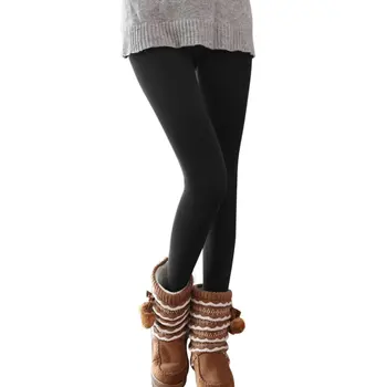Female Elastic Leggings Plus Velvet Women Spring Autumn And Winter Warm Leggings Thickening Solid Color Trousers Slim-cut Bottom
Female Elastic Leggings Plus Velvet Women Spring Autumn And Winter Warm Leggings Thickening Solid Color Trousers Slim-cut Bottom