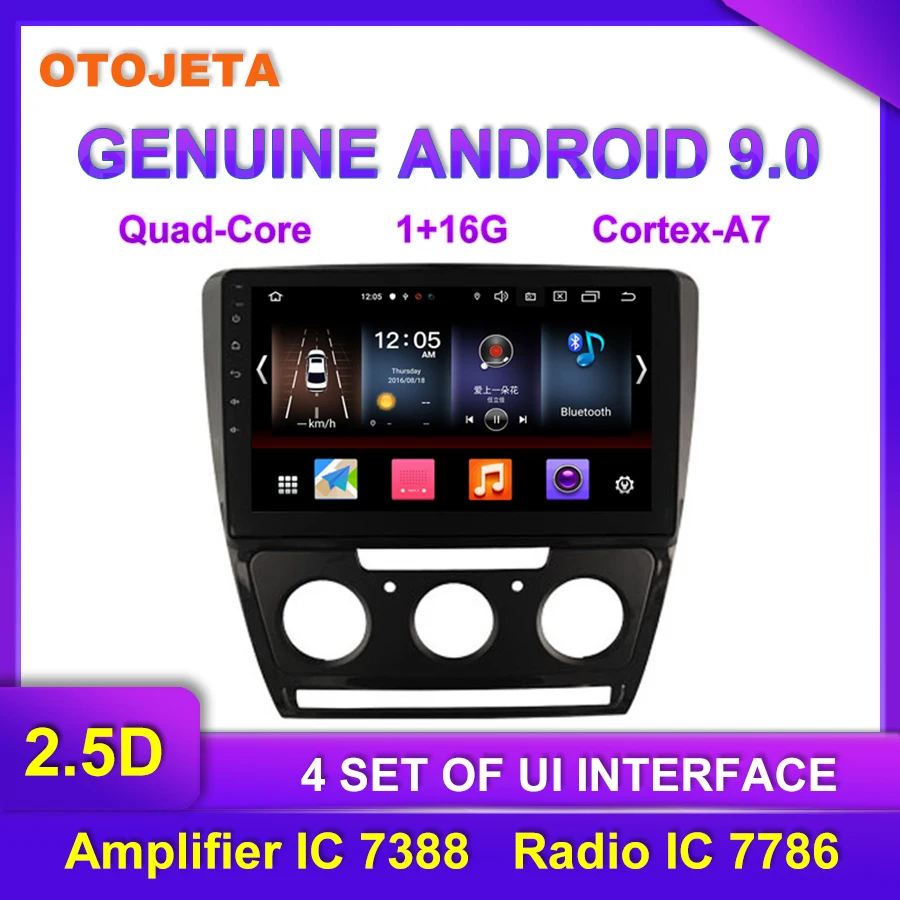 Factory direct sales OTOJETA Android 9.0 Car Multimedia Radio For Skoda Octavia 2011 2013 MT video tape recorder GPS Navigation
Factory direct sales OTOJETA Android 9.0 Car Multimedia Radio For Skoda Octavia 2011 2013 MT video tape recorder GPS Navigation