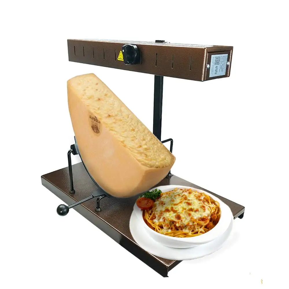 Electric Raclette Cheese Melter for Semi-circle triangle long strip Cheese heating machine Height adjustable Cheese heater
Electric Raclette Cheese Melter for Semi-circle triangle long strip Cheese heating machine Height adjustable Cheese heater