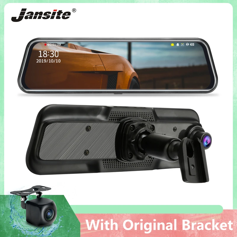 Jansite 10" Car DVR Dash cam Touch Screen HD Mirror cam with Original Bracket Dual Lens Recorders Rear view mirrors rear cameras
Jansite 10" Car DVR Dash cam Touch Screen HD Mirror cam with Original Bracket Dual Lens Recorders Rear view mirrors rear cameras
