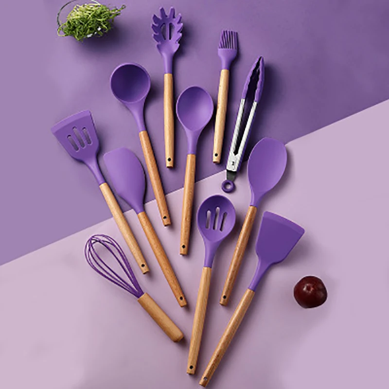 Silicone Kitchenware Set Heat-Resistant Kitchen Utensils Non-Stick Pan Easy Clean Cooking Spatula Set With Storage Box Tool
Silicone Kitchenware Set Heat-Resistant Kitchen Utensils Non-Stick Pan Easy Clean Cooking Spatula Set With Storage Box Tool