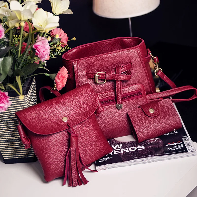 2017 New Style Korean-style Different Size Bags Four-piece Set Bucket Tassels WOMEN'S Shoulder Bag Crossover Shoulder Bag/hand B
2017 New Style Korean-style Different Size Bags Four-piece Set Bucket Tassels WOMEN'S Shoulder Bag Crossover Shoulder Bag/hand B