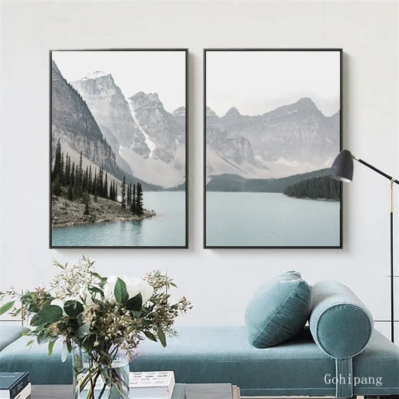 Nordic Landscape Mountain Lake Canvas Paintings Home Decoration Living Room Wall Art Pictures Nature Scenery Posters and Prints
Nordic Landscape Mountain Lake Canvas Paintings Home Decoration Living Room Wall Art Pictures Nature Scenery Posters and Prints