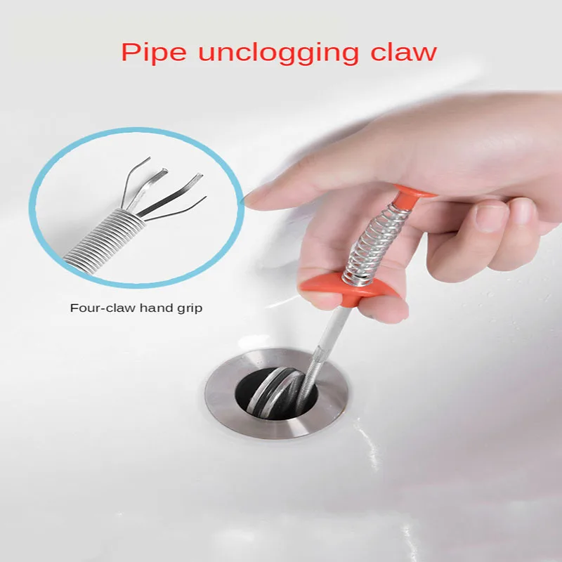 Drain Snake Drain Cleaner Sticks Clog Remover Cleaning Tools 23.6 Inch Spring Pipe Dredging Tools Household for Kitchen Sink
Drain Snake Drain Cleaner Sticks Clog Remover Cleaning Tools 23.6 Inch Spring Pipe Dredging Tools Household for Kitchen Sink