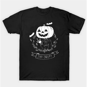 HAHAYULE-JBH Stay Creepy Pumpkin Head Stranger Tees Man Women Short Sleeve Street Style Fashion Tumblr Tee Tops
HAHAYULE-JBH Stay Creepy Pumpkin Head Stranger Tees Man Women Short Sleeve Street Style Fashion Tumblr Tee Tops