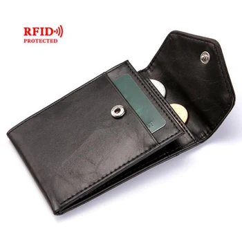 RFID creative men's wallet ultra-thin wallet buckle PU card bag fashion coin purse card holder 
RFID creative men's wallet ultra-thin wallet buckle PU card bag fashion coin purse card holder