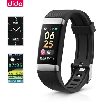 

Dido Smart Bracelet Bluetooth Sport Fitness Tracker Pedometer Watches Heart Rate Blood Pressure Monitor Smart Wristband Watch