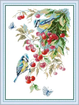 "Bird in the cherry tree" Counted cross stitch kit 14ct 11ct printed fabric embroidery DIY needlework High Quality
"Bird in the cherry tree" Counted cross stitch kit 14ct 11ct printed fabric embroidery DIY needlework High Quality