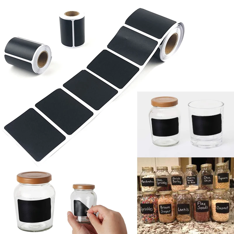 Waterproof Chalkboard Label Stickers Kitchen Spice Home Jam Jar Blackboard Labels Stickers Marker Pen 120pcs/roll Bottle Tags
Waterproof Chalkboard Label Stickers Kitchen Spice Home Jam Jar Blackboard Labels Stickers Marker Pen 120pcs/roll Bottle Tags