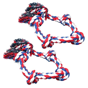 2 Knots Dog Rope Toys for Aggressive Chewers, Tough Rope Chew Toys, Large and Medium Dog, Indestructible Cotton Rope
2 Knots Dog Rope Toys for Aggressive Chewers, Tough Rope Chew Toys, Large and Medium Dog, Indestructible Cotton Rope
