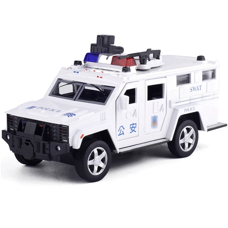 Anti-Riot Armored Vehicle Alloy Car Model Metal Diecast Vehicles Car Pull Back Flashing Musical Diecast Kid's Toys
Anti-Riot Armored Vehicle Alloy Car Model Metal Diecast Vehicles Car Pull Back Flashing Musical Diecast Kid's Toys