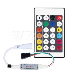 DC 5-24V WS2812B WS2811 LED Digital RGB Pixel Controller Mini Infrared LED Symphony Controller with 24KEY IR Remote Controller
DC 5-24V WS2812B WS2811 LED Digital RGB Pixel Controller Mini Infrared LED Symphony Controller with 24KEY IR Remote Controller