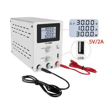 New USB DC Laboratory 30V10A Regulated Lab Power Supply Adjustable Voltage Regulator Stabilizer Switching Bench Source
New USB DC Laboratory 30V10A Regulated Lab Power Supply Adjustable Voltage Regulator Stabilizer Switching Bench Source