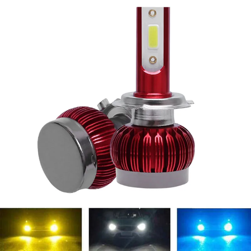 2pcs 12000LM Car LED Headlight Bubls Mini Kit for High/Beam Bulb fog Light 6000K White H1 H3 9006 9005 H4 H7 H8 H11 | Автомобили и