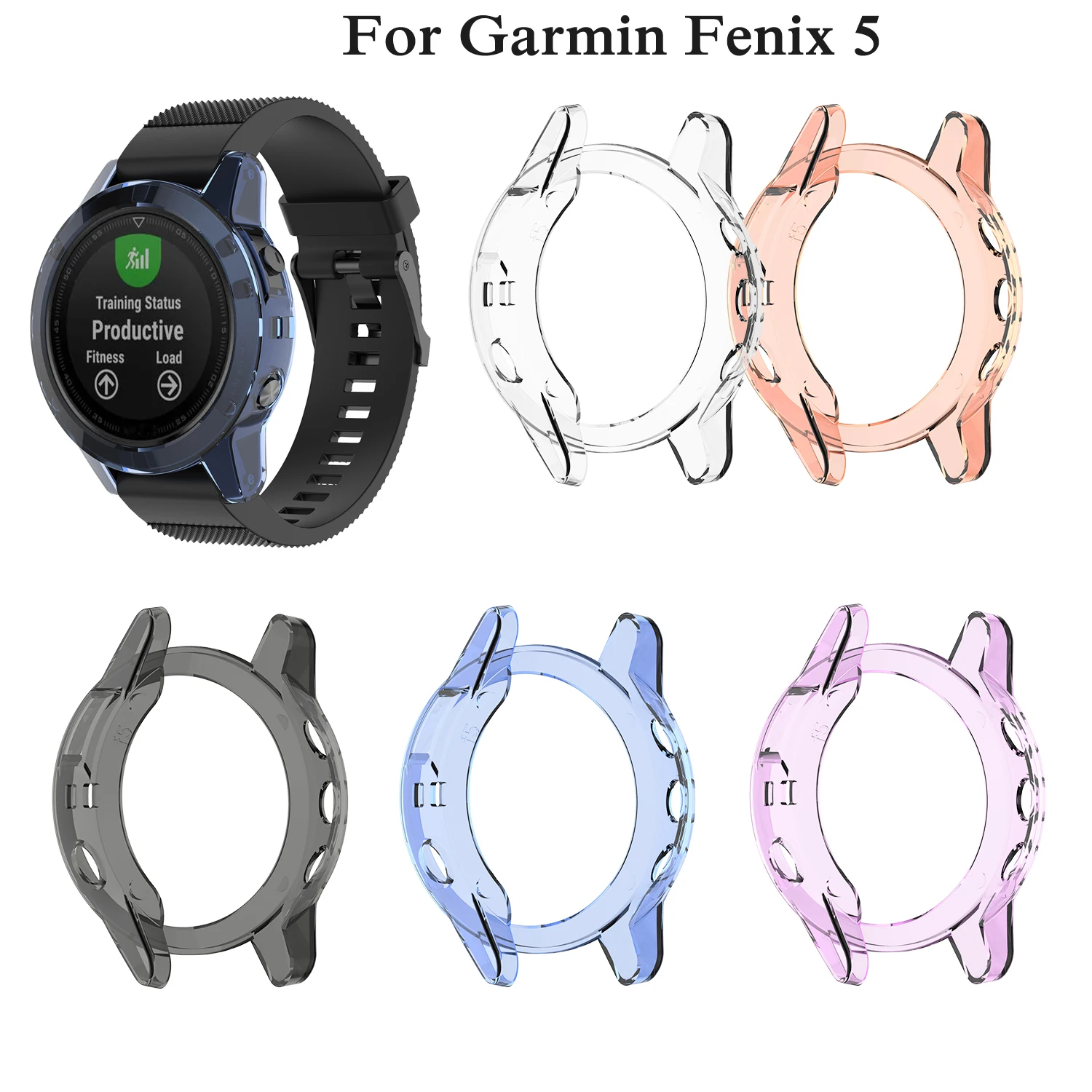 Модный чехол из ТПУ для наручных часов Garmin Fenix 5 классический браслет защитная