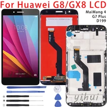 Huawei – ensemble écran tactile LCD Maimang 4/D199, 5.5 pouces, G8/GX8 G7 Plus, avec châssis, Original=
