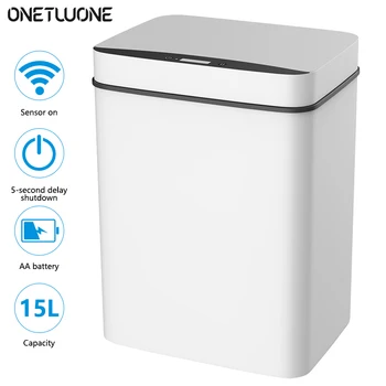 15L Touchless Kitchen Trash Can Intelligent induction Motion Sensor Wide Opening Sensor Eco-friendly Waste Garbage Bin
15L Touchless Kitchen Trash Can Intelligent induction Motion Sensor Wide Opening Sensor Eco-friendly Waste Garbage Bin
