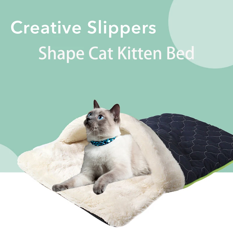 Creative Slippers Bed For Pet Cat Winter Warm Dog Puppy Sleeping Bed Cushion Kittens Cat Rest Pad Cover
Creative Slippers Bed For Pet Cat Winter Warm Dog Puppy Sleeping Bed Cushion Kittens Cat Rest Pad Cover