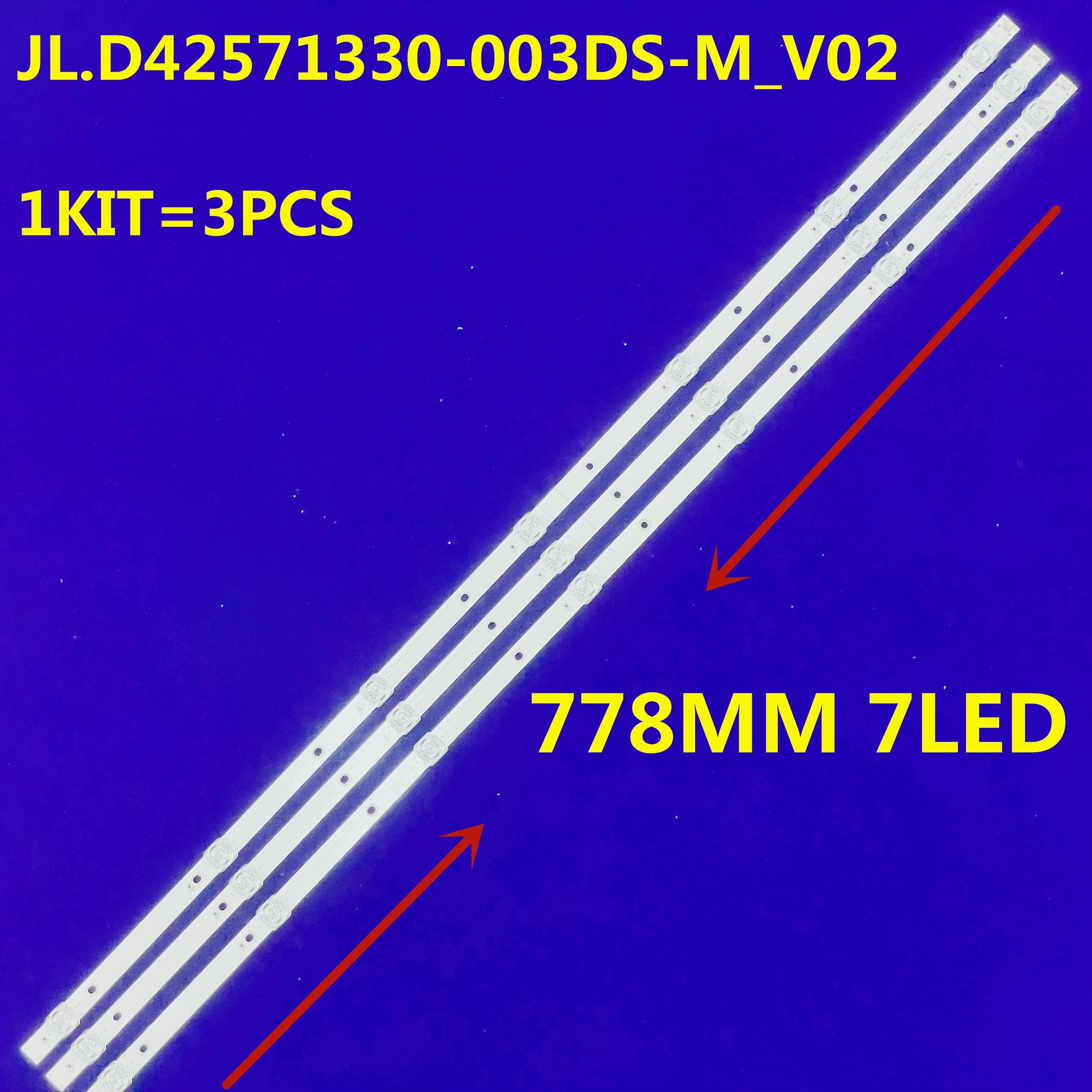 

5KIT=15PCS LED Backlight strip for JL.D42571330-003AS-M_V01 003BS 003CS HZ43E35A HZ43E30D HZ43A36 HZ43H33Y HD425V1F71-T0K1