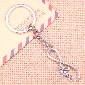 20pcs New Fashion Keychain 39x15mm infinity symbol hope Pendants DIY Men Jewelry Car Key Chain Ring Holder Souvenir For Gift
20pcs New Fashion Keychain 39x15mm infinity symbol hope Pendants DIY Men Jewelry Car Key Chain Ring Holder Souvenir For Gift