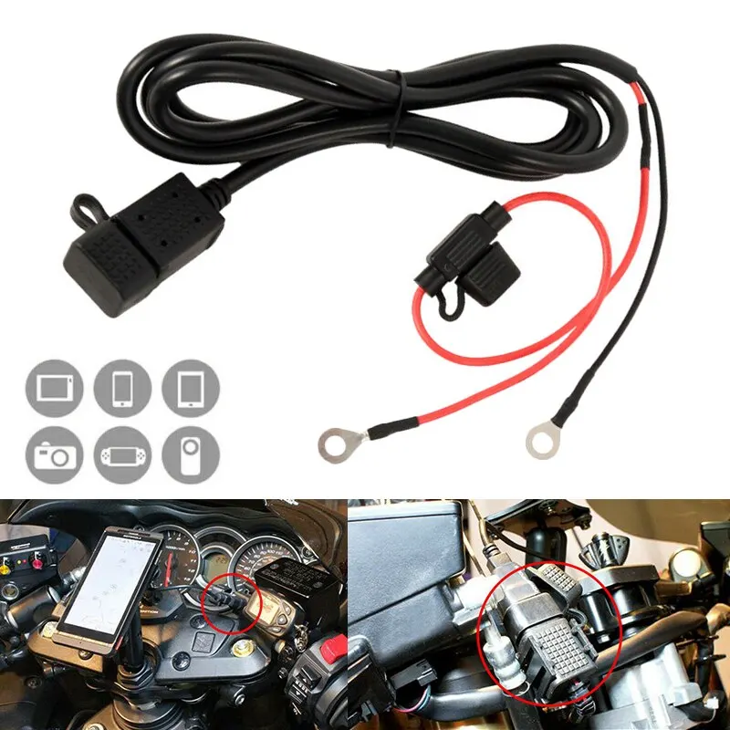 Waterproof 2.1A USB Charger Socket Socket Power Motorcycle Boat Adapter 12V-24V Charger Plug Cord
Waterproof 2.1A USB Charger Socket Socket Power Motorcycle Boat Adapter 12V-24V Charger Plug Cord