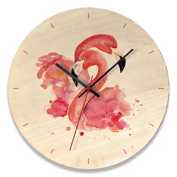 European Wall Clock Pink Flamingos Printing Wooden Clock Creative Silent Home Decor Wall Clock
European Wall Clock Pink Flamingos Printing Wooden Clock Creative Silent Home Decor Wall Clock