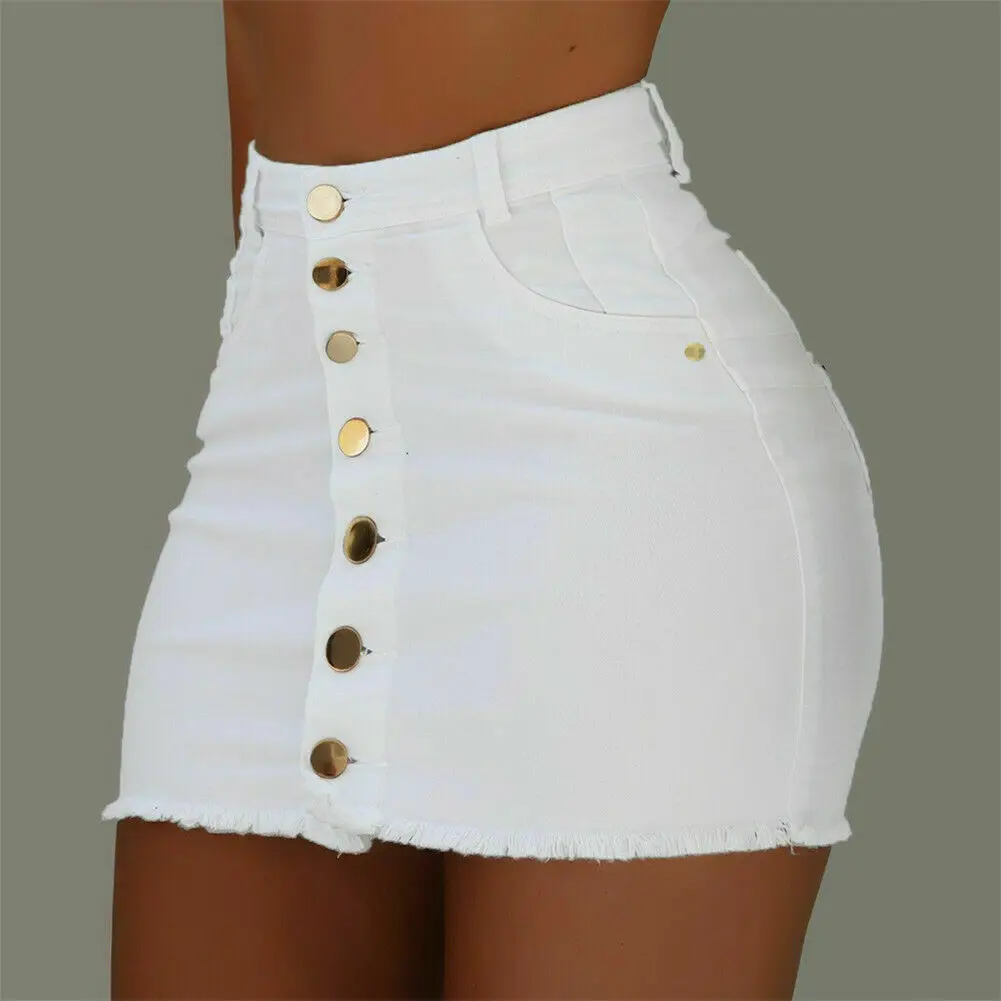 2019 Fashion Trend Ladies Solid Skinny Newest Summer Skirt Button Front Women Casual High Waist Club Party Slim Mini Skirts
2019 Fashion Trend Ladies Solid Skinny Newest Summer Skirt Button Front Women Casual High Waist Club Party Slim Mini Skirts